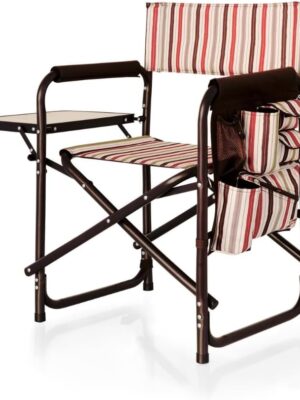 Sports Chair with Side Table, Beach Chair, Camp Chair for Adults,