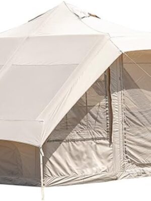 Large Inflatable Glamping Tent Outdoor Glamping Inflatable Camping Tent Outdoor Blow Up Tent Water Repellent Cotton Breathable and Comfortable