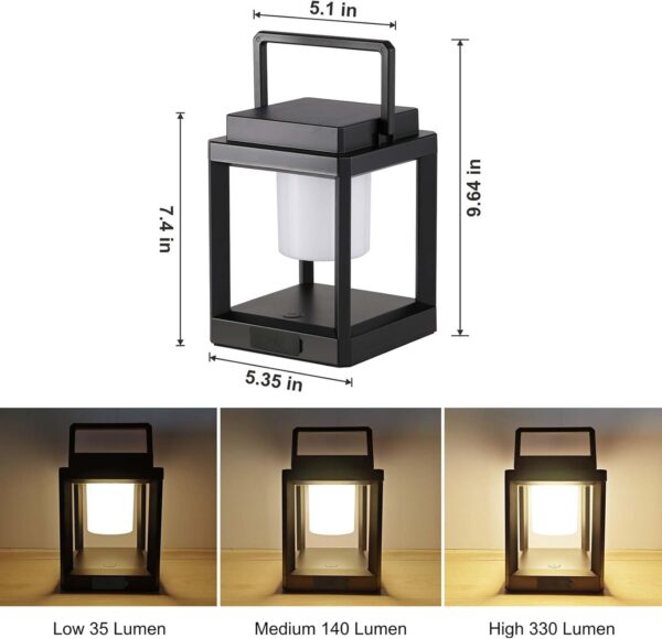 Solar Lantern Outdoor Table Lamp: Portable Hanging LED Lights - Waterproof Decorative Lights for Patio Camping