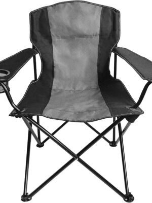 Basic Camping Chair with Mesh Cup Holder,Collapsible Chair with Carry Bag Included for Camping,Hiking,Beach,Traveling,Sports,Garden,Fishing