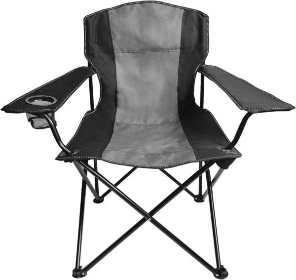 Basic Camping Chair with Mesh Cup Holder,Collapsible Chair with Carry Bag Included for Camping,Hiking,Beach,Traveling,Sports,Garden,Fishing