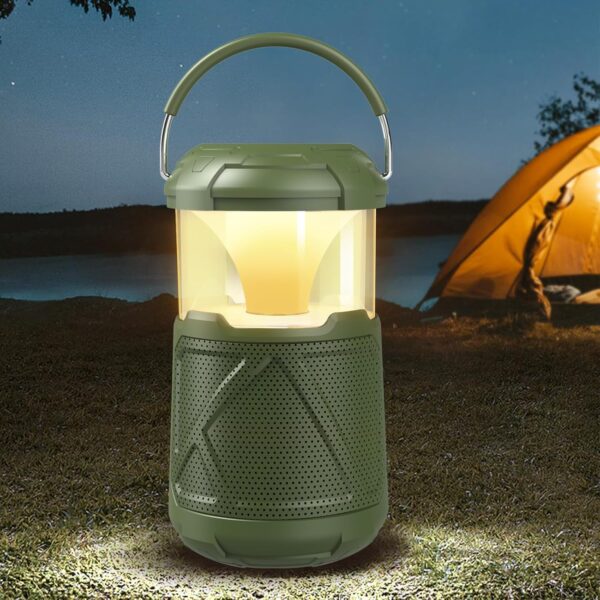 Outdoor Lantern Portable Bluetooth Speaker: IPX6 Waterproof Wireless Speaker with LED Light for Camping Patio Yard Party Hiking Gift for Men Women Father