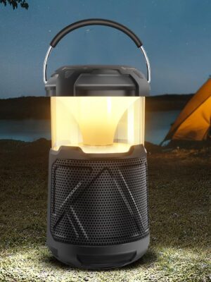 Outdoor Lantern Portable Bluetooth Speakers: IPX6 Waterproof Wireless Speaker with LED Lights for Camping Patio Yard Party Hiking, Gift for Men Women Fathers