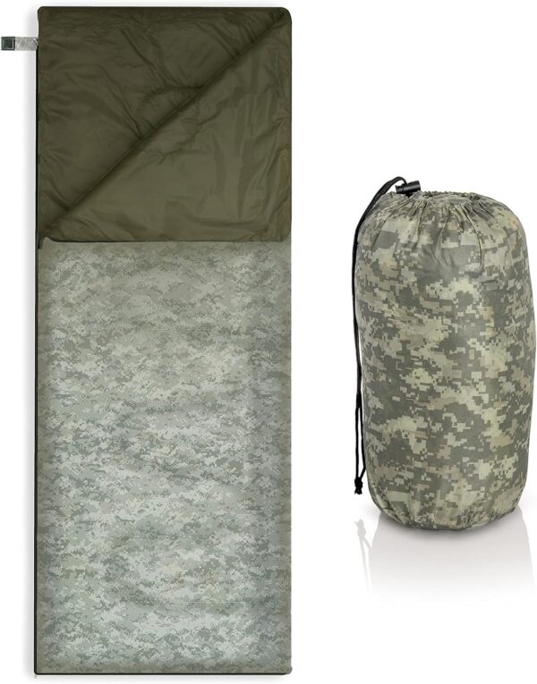 Sleeping Bag, 28 x 73", Olive Drab